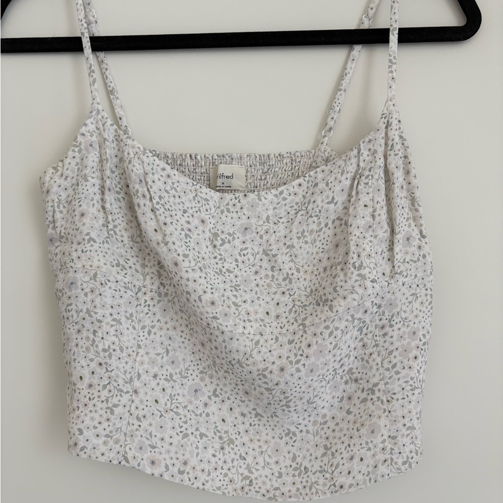 Wilfred Free Basal White Floral Women's Top